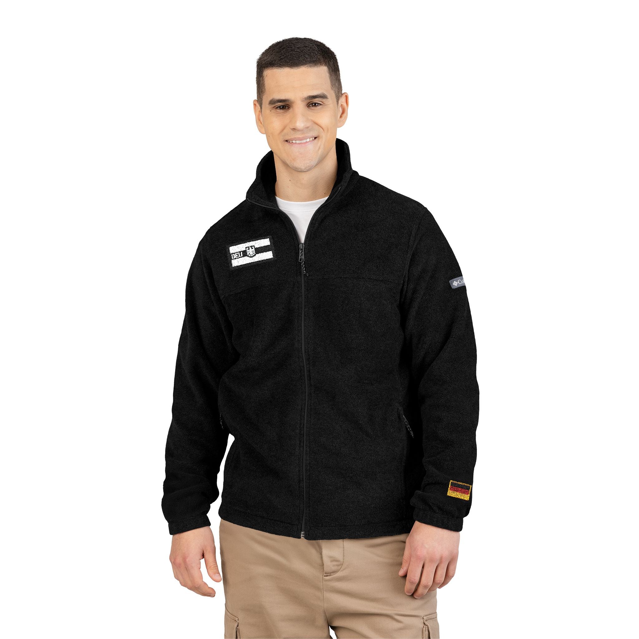Chic Jacket Embroidered Columbia Fleece Jacket