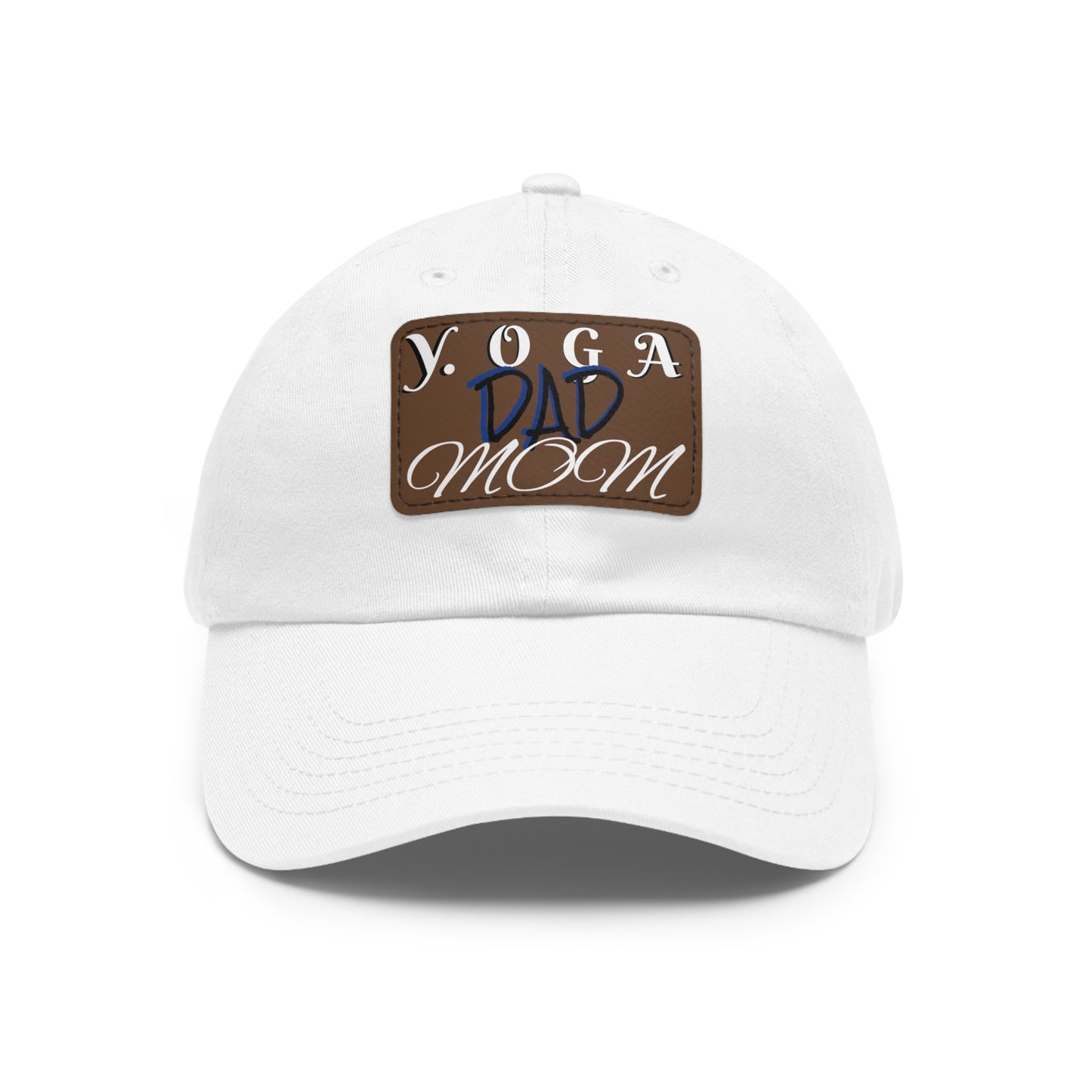 Yoga Dad Hat with Leather Patch - Casual Style for Active Parents