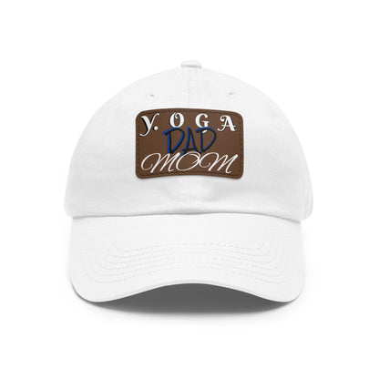 Yoga Dad Hat with Leather Patch - Casual Style for Active Parents
