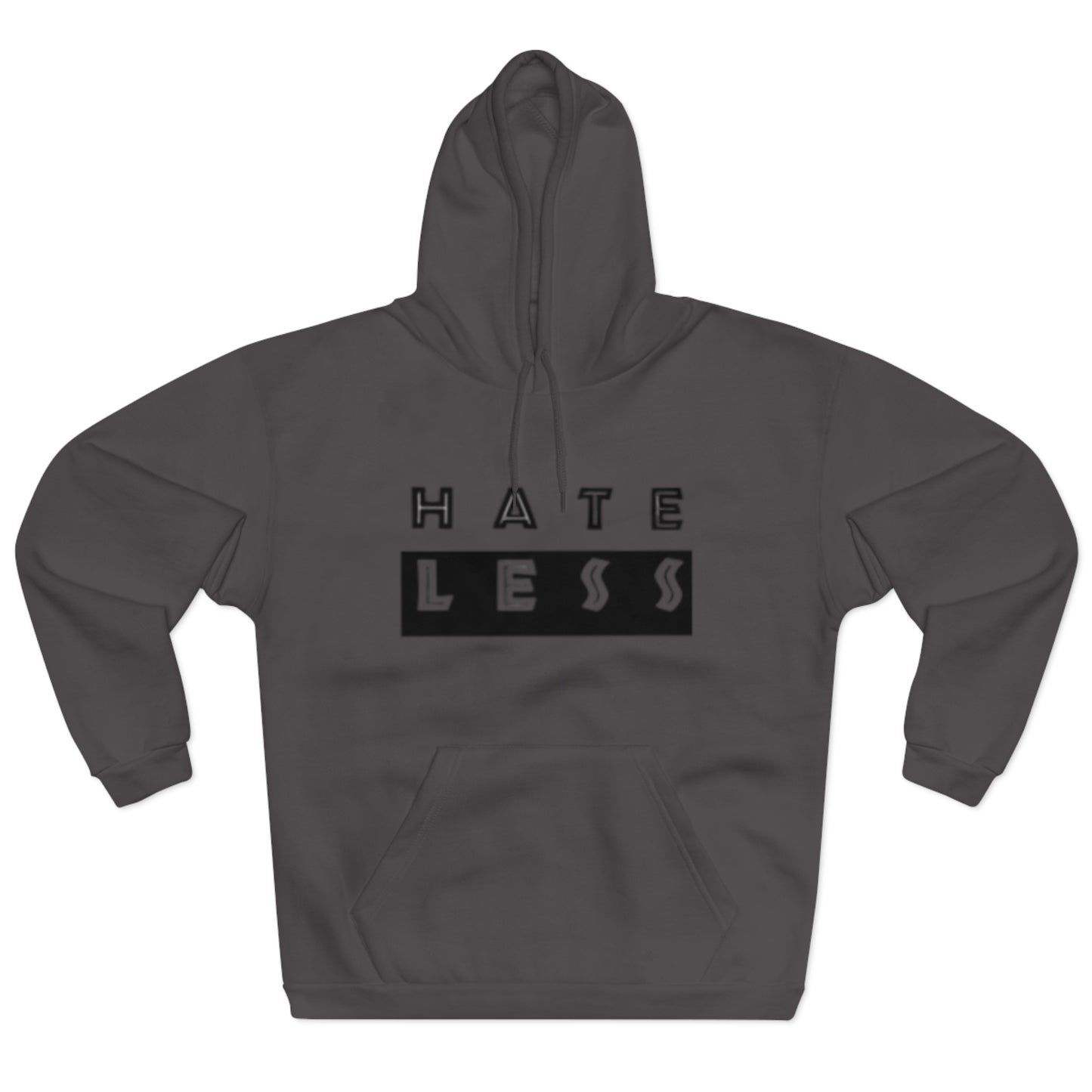 Hate Less Unisex Pullover Hoodie - Positive Vibes for Everyday Wear
