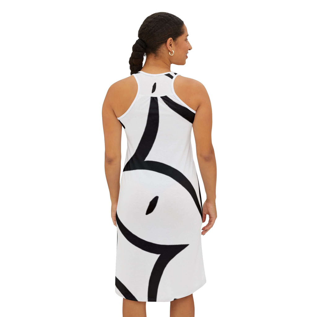 Rcnsons Women's  'Dark Cube' Racerback Dress (AOP)