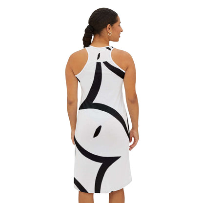 Rcnsons Women's  'Dark Cube' Racerback Dress (AOP)