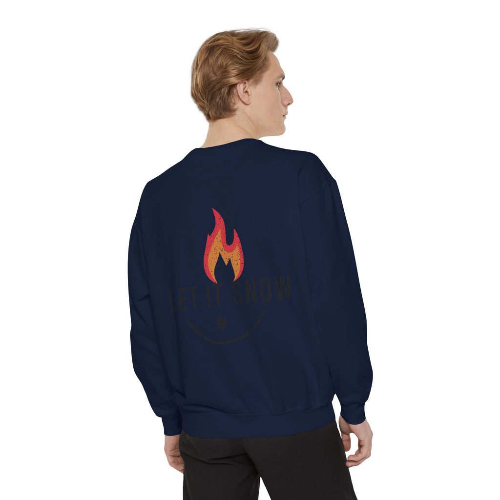 Let It Snow Unisex Garment-Dyed Sweatshirt