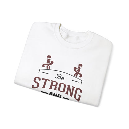 Soyez fort et courageux Sweat-shirt unisexe 