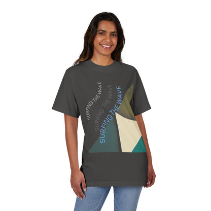 Surfing the Wave Graphic Tee, Casual T-Shirt, Beach Shirt, Summer Style, Unisex Apparel, Gift for Surfers