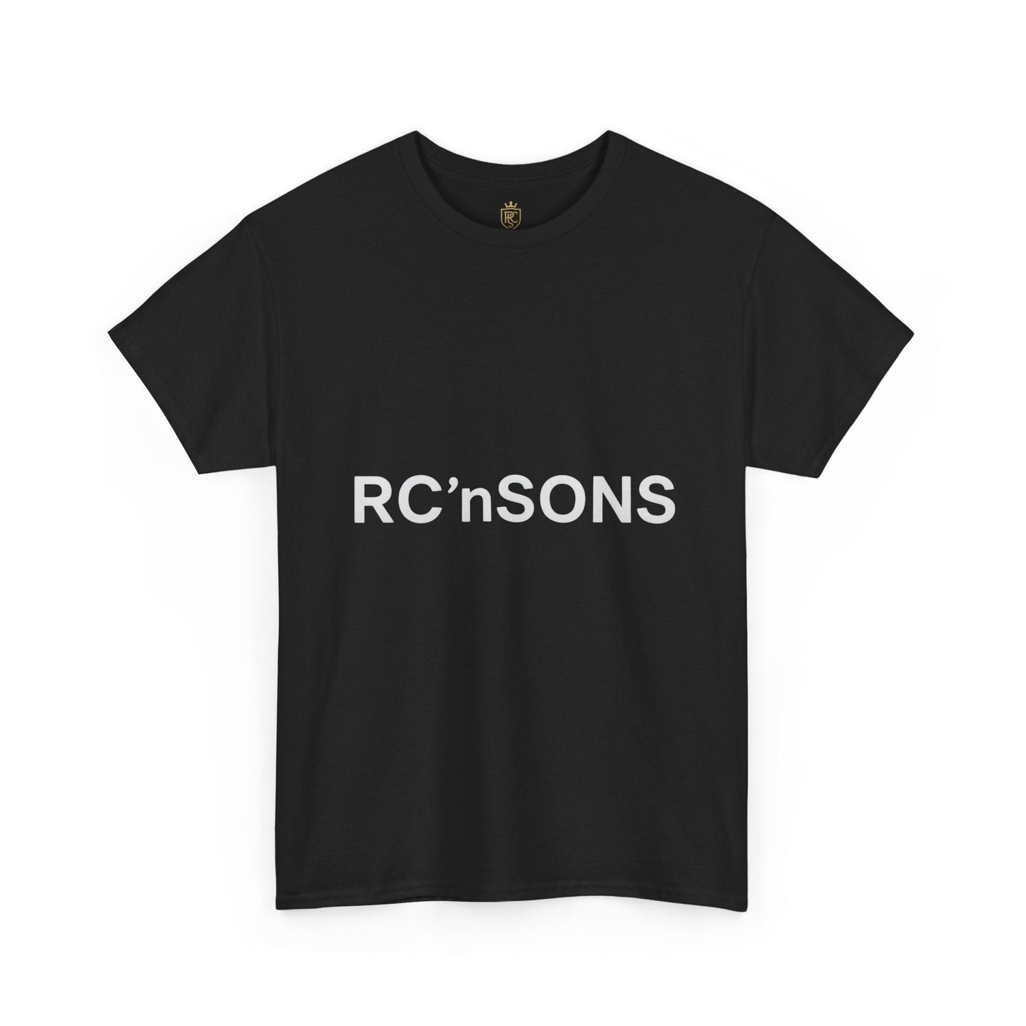 Stylish Unisex Heavy Cotton Tee with RC’nSONS Print - Perfect for Casual Wear, Gifts, Street Style, Everyday Comfort Printify