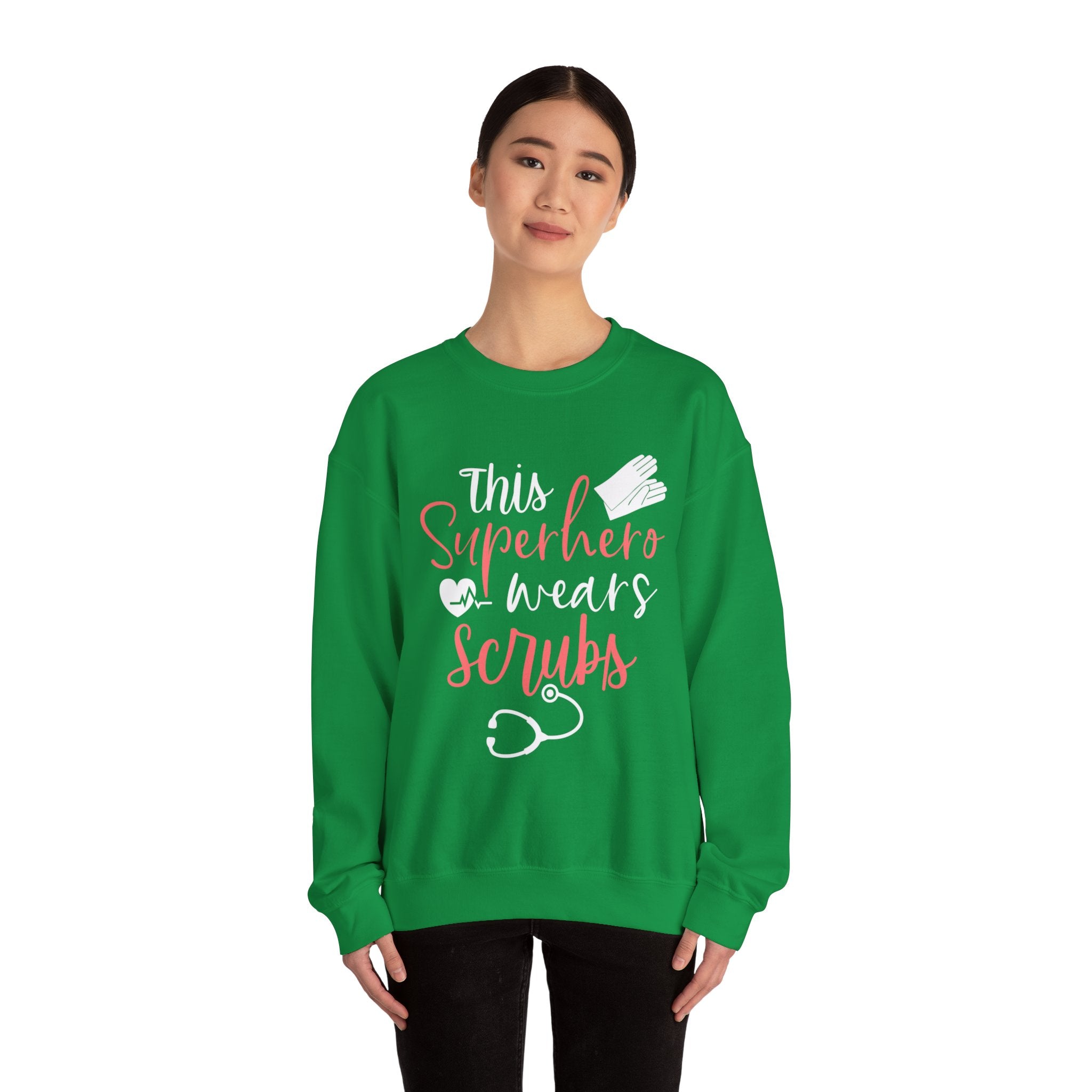 son super-héros porte des gommages Sweat-shirt unisexe 
