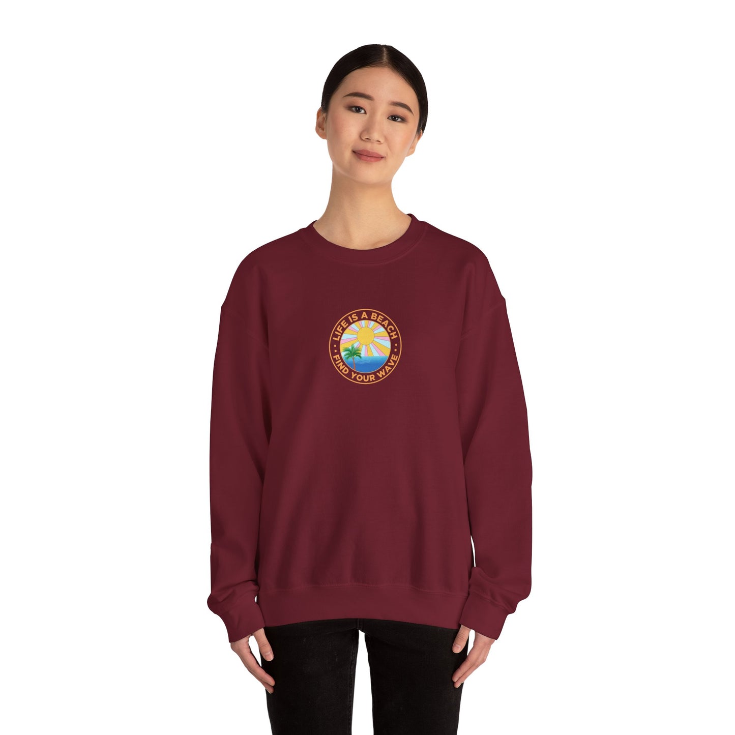 La vie est un sweat-shirt unisexe de plage 