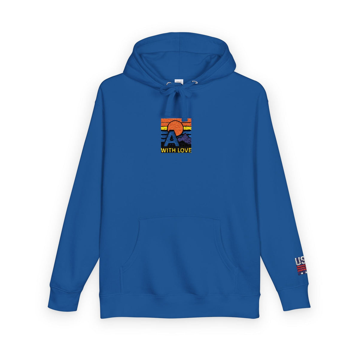 Colorful Mountain Unisex Fleece Hoodie, Cozy Sweatshirt, Casual Outfit, Gift for Nature Lovers, Fall Fashion Printify