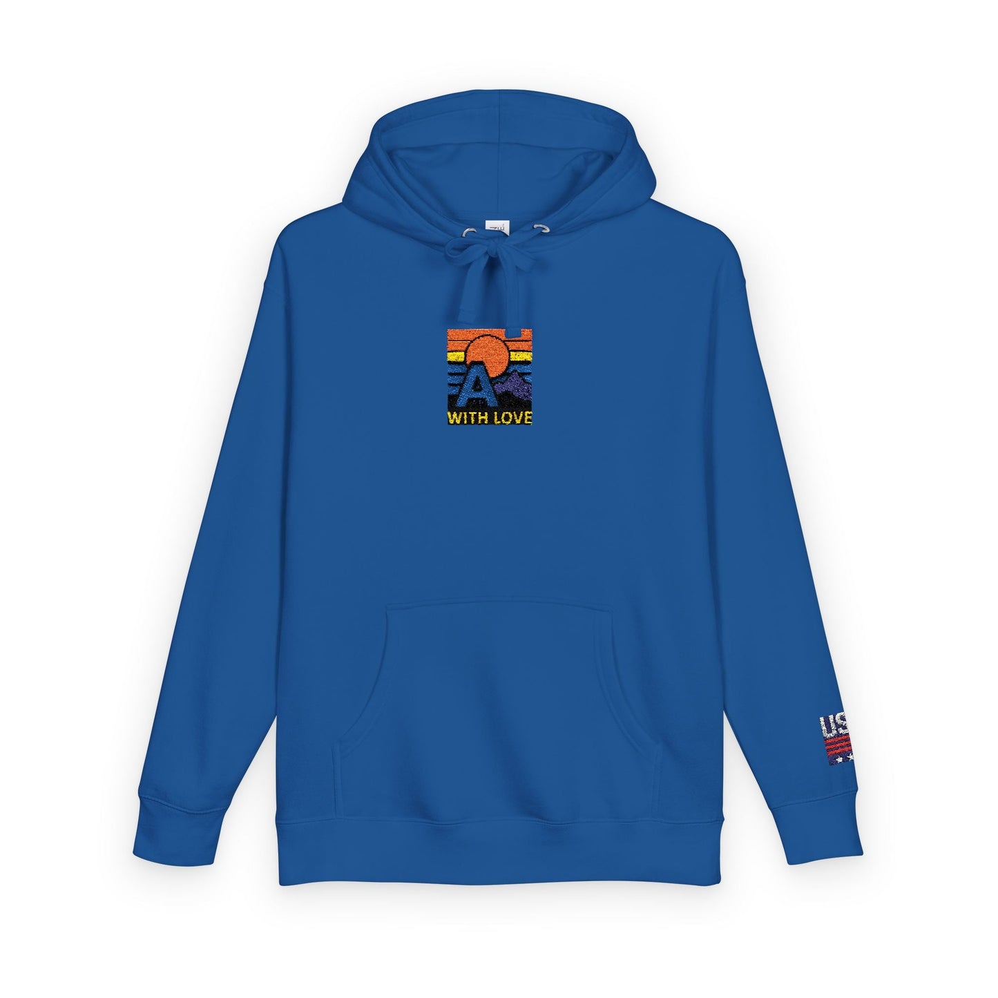 Colorful Mountain Unisex Fleece Hoodie, Cozy Sweatshirt, Casual Outfit, Gift for Nature Lovers, Fall Fashion Printify