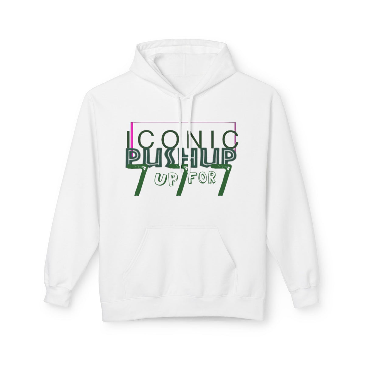 Iconic Push-Up Fleece Hoodie - Trendy Unisex Sweatshirt