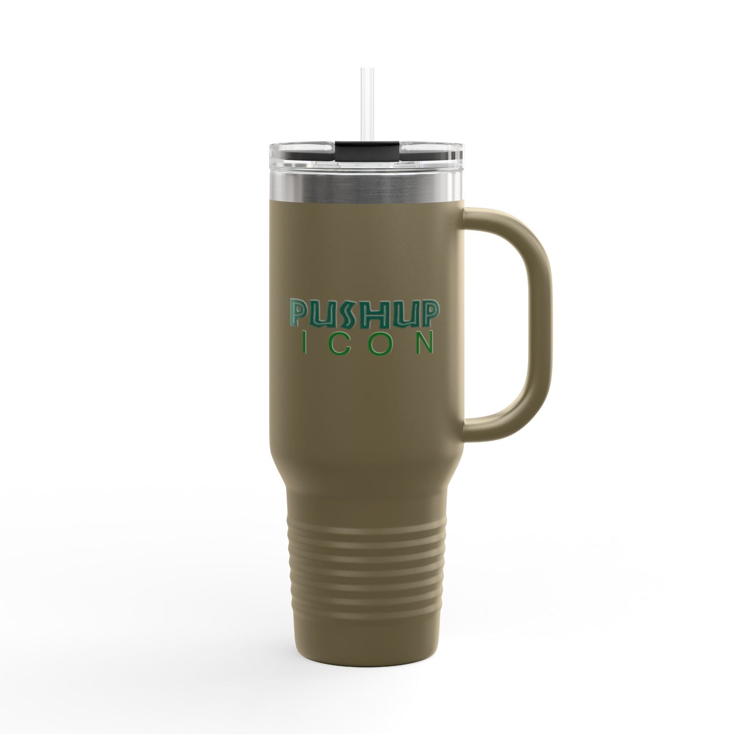 Inspirational Insulated Travel Mug - 40oz with Pushup Icon Design