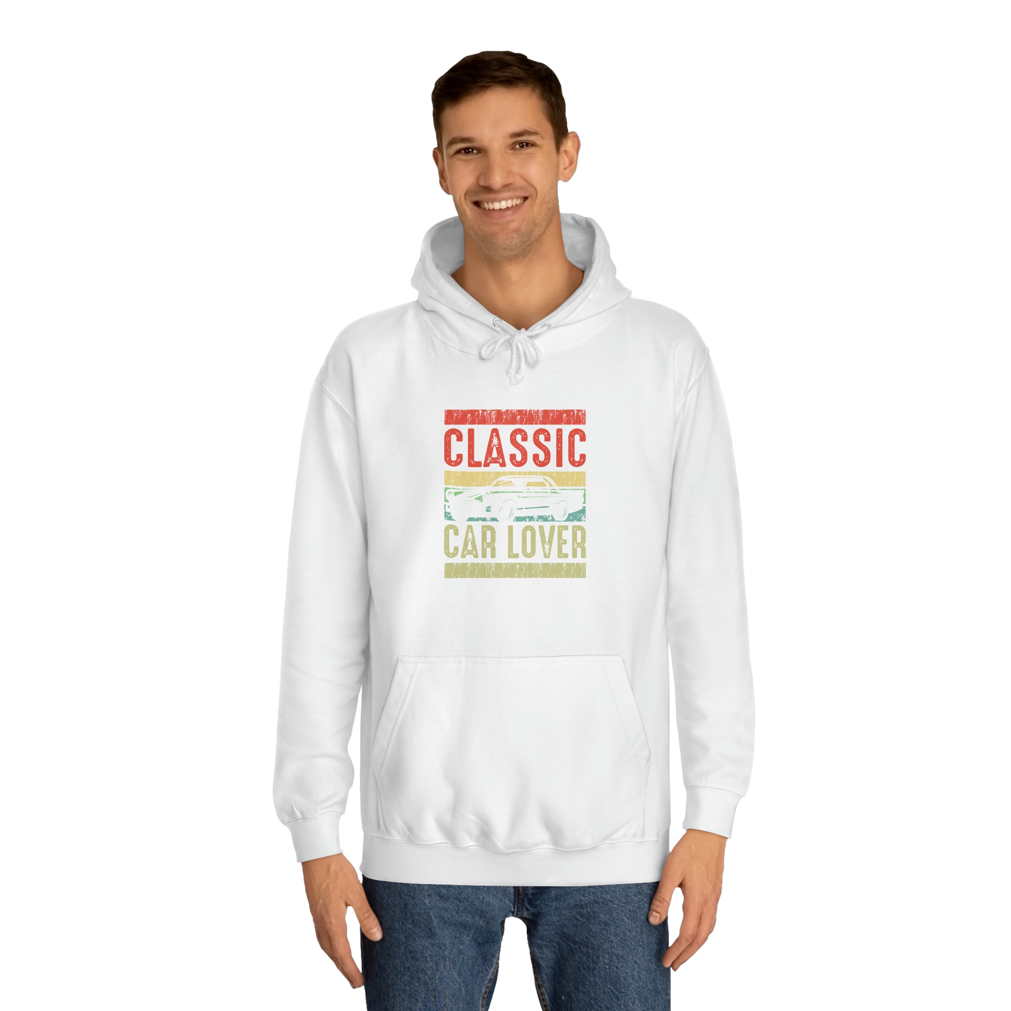 Sweat à capuche unisexe pour amoureux des voitures classiques 