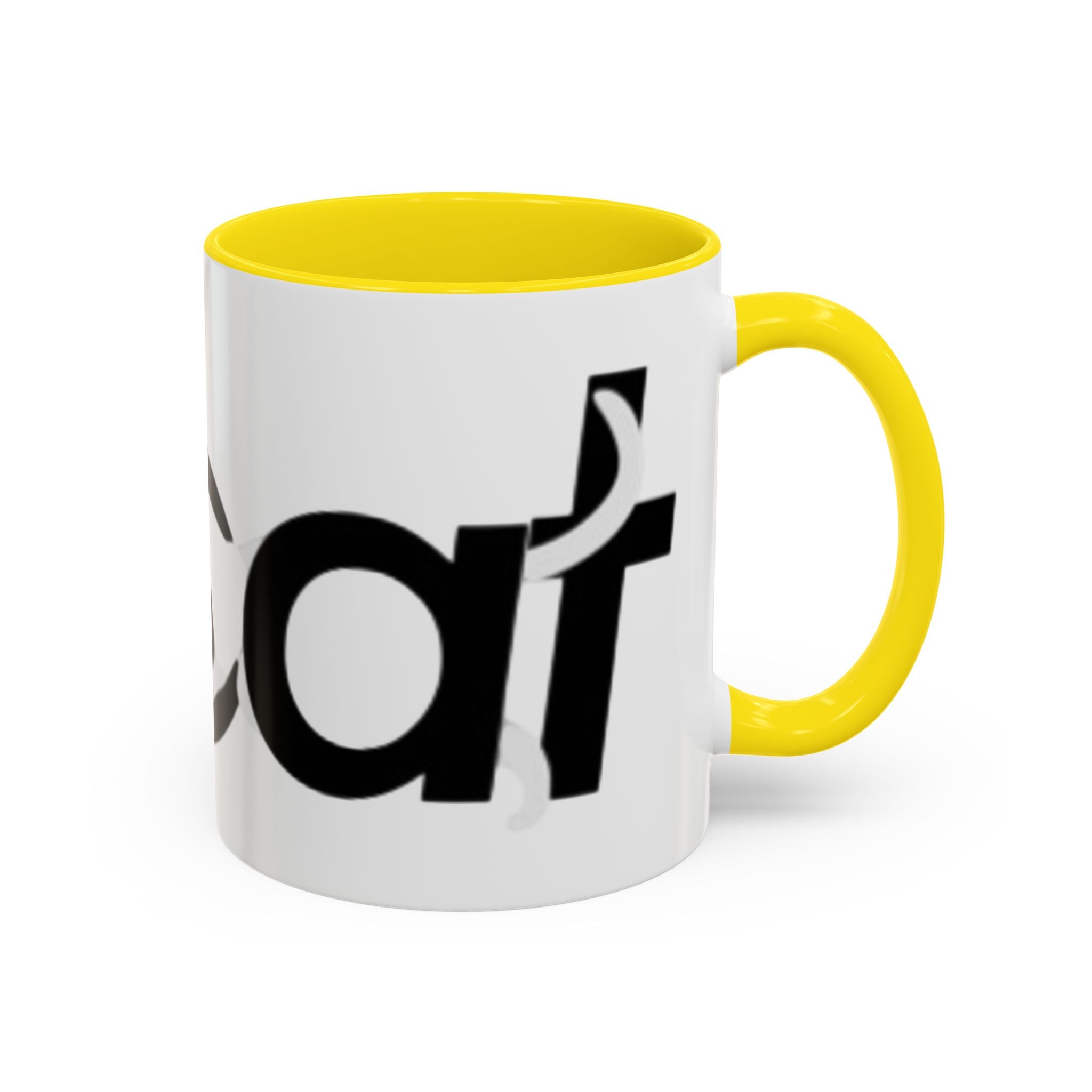 Playful Cat Accent Coffee Mug - 11oz & 15oz - Perfect for Cat Lovers Printify