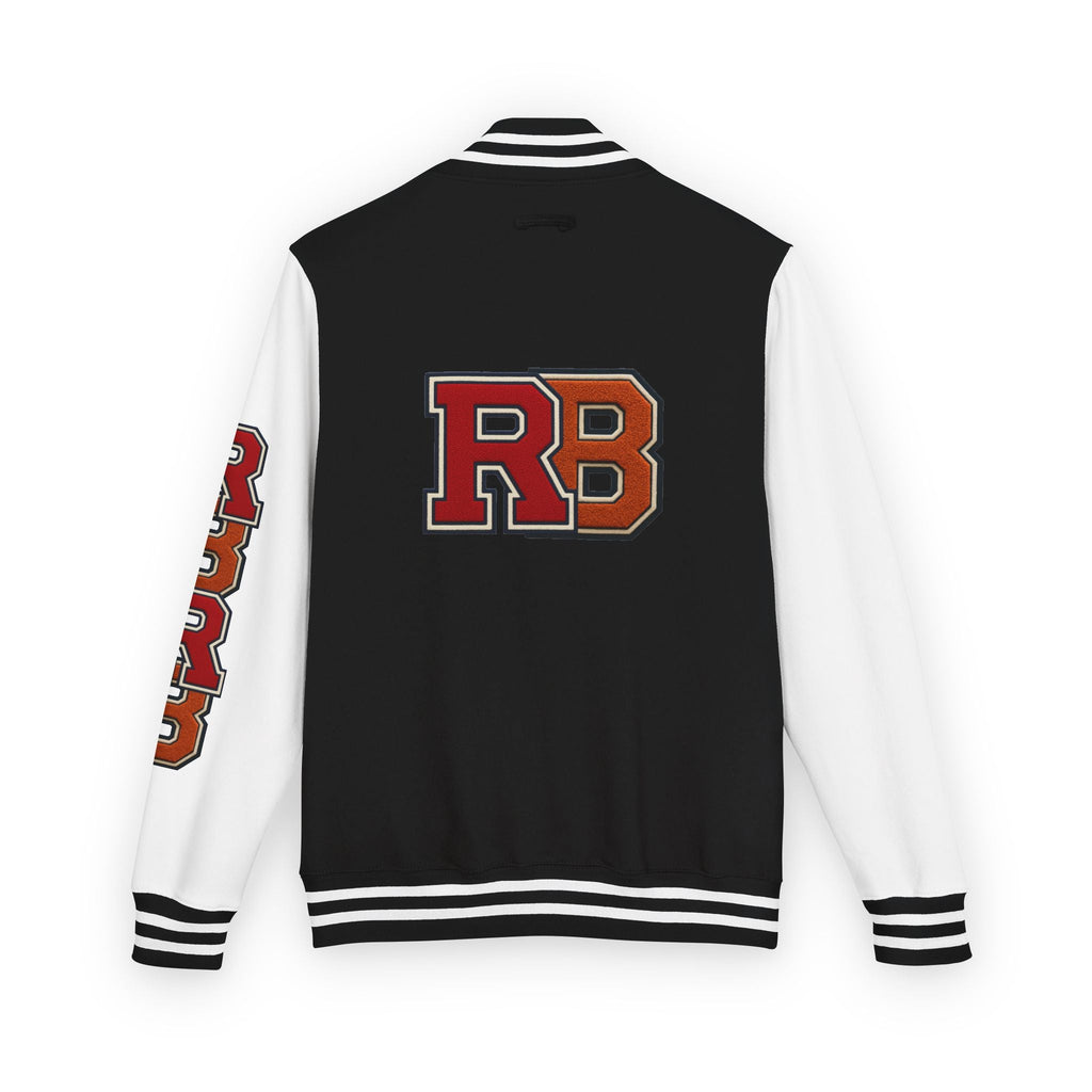 Letterman Jacket - RB Varsity Embroidered Retro Baseball Letter Jacket Printify