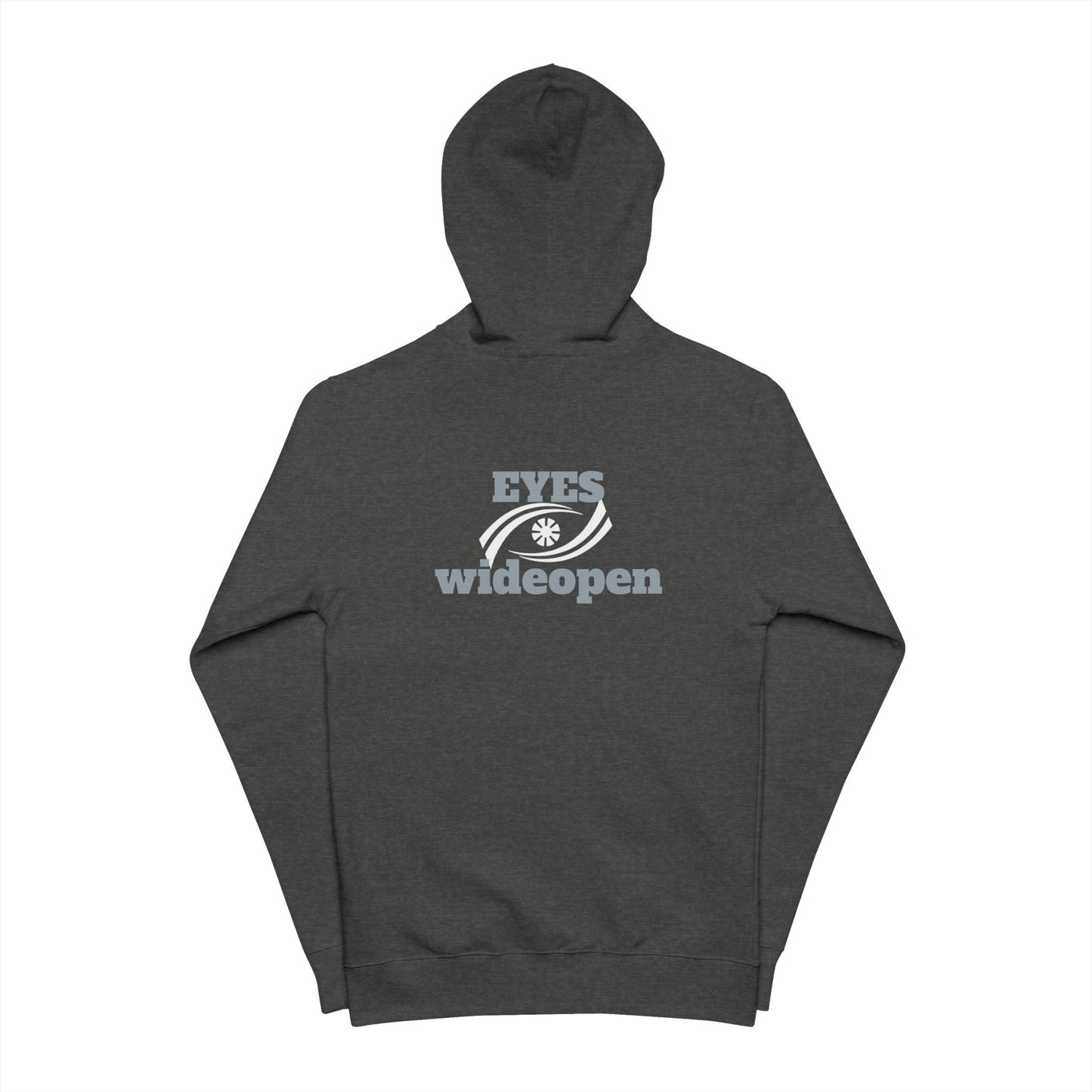 Zip Up Hoodie - Eyes Wide Open Design Printify