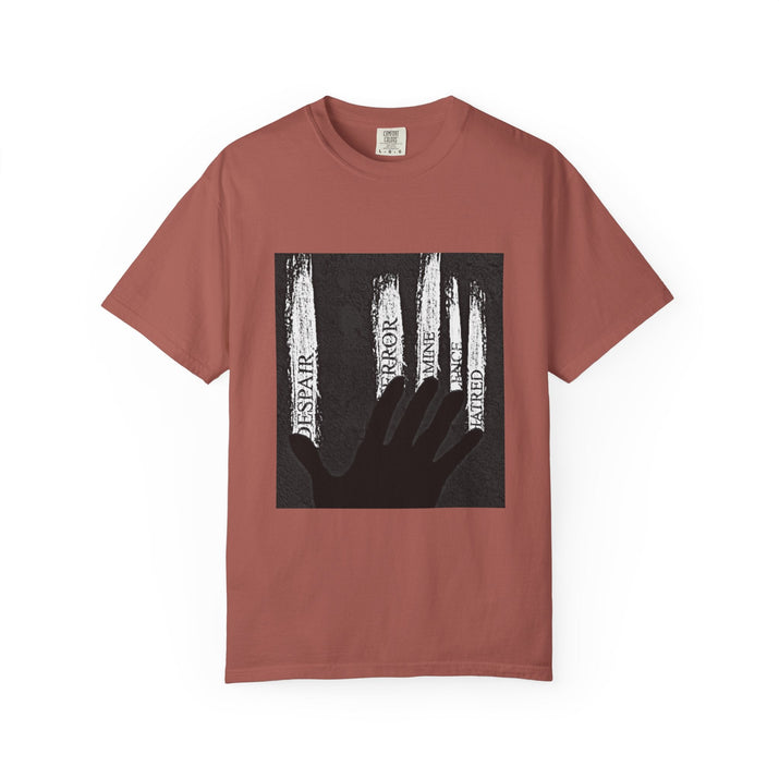 Garment-Dyed T-shirt, Unisex Black Graphic Tee, Motivational Shirt, Casual Streetwear, Perfect Gift for Friends Printify