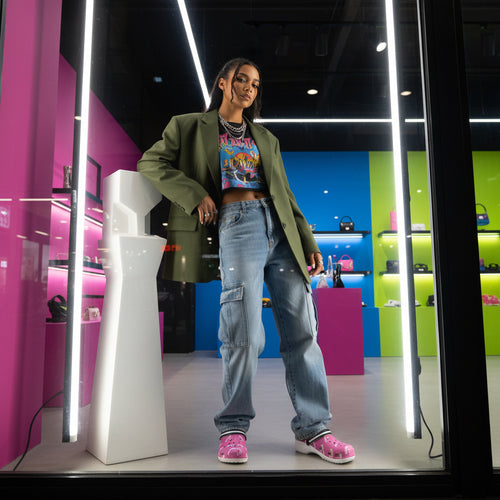 Chic Pink EVA Foam Clogs, Comfortable Slip-On Shoes for Home, Garden, and Office, Cute Lightweight Footwear for Women Printify