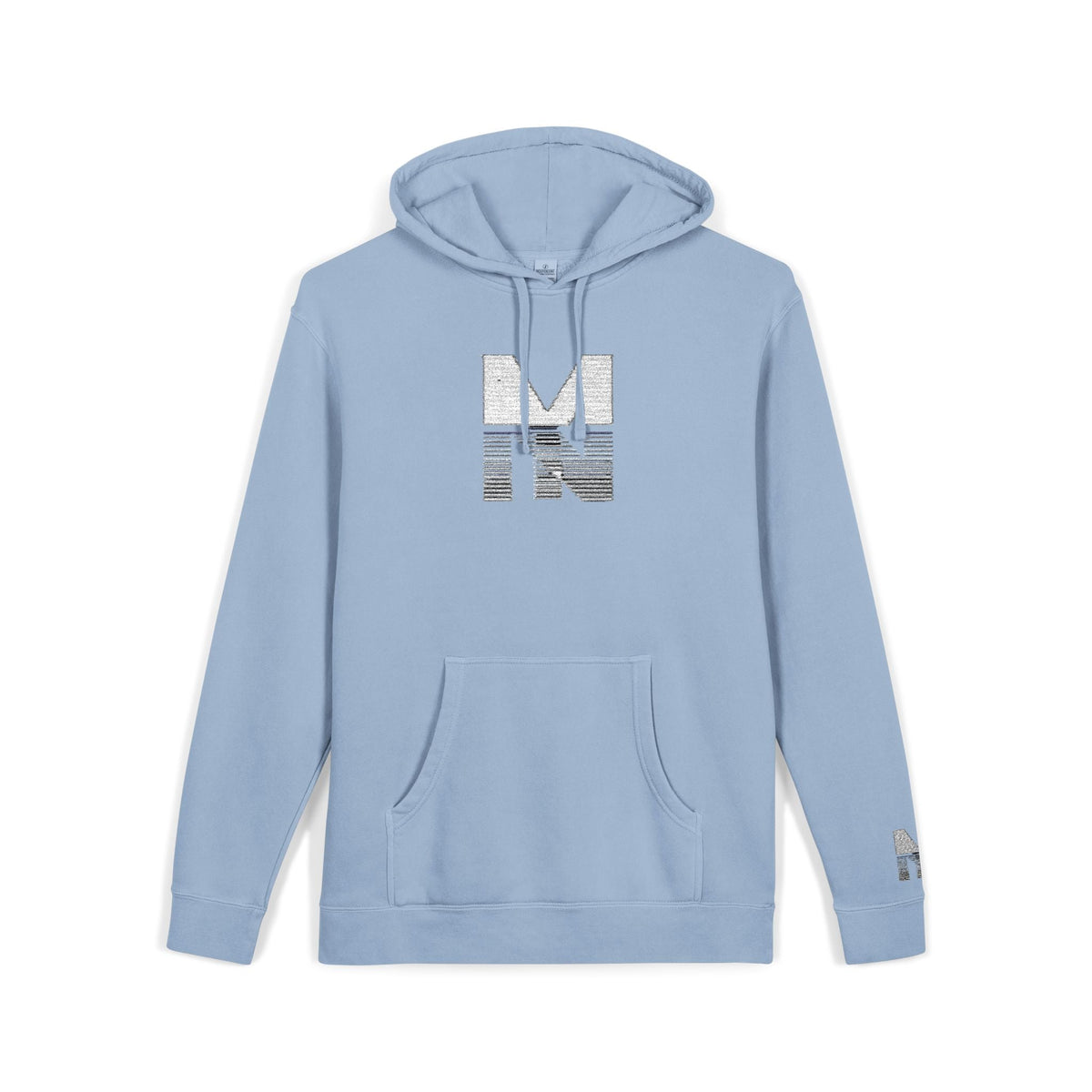 Pigment-Dyed Hoodie with Embroidery Unisex Printify