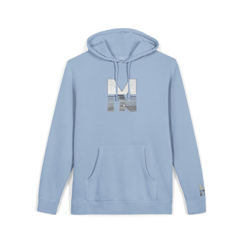 Pigment-Dyed Hoodie with Embroidery Unisex Printify