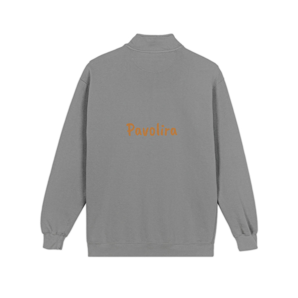 Quarter-Zip Sweatshirt — 'Pavolira' Minimal Logo Pullover