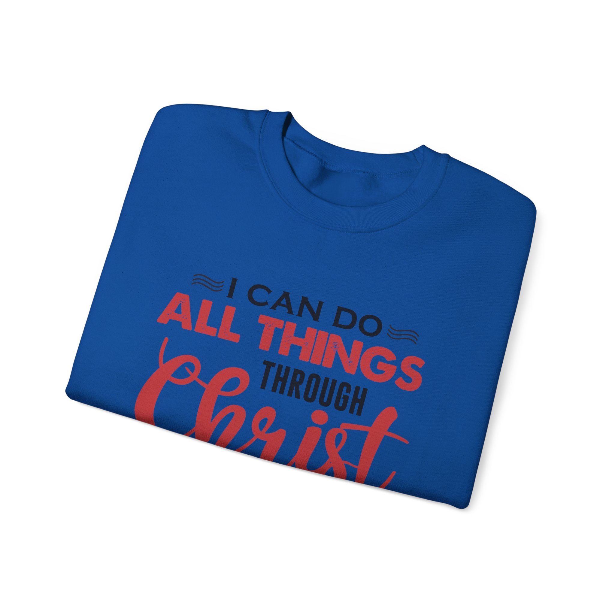 Je peux tout faire à travers le Christ Sweat-shirt unisexe 