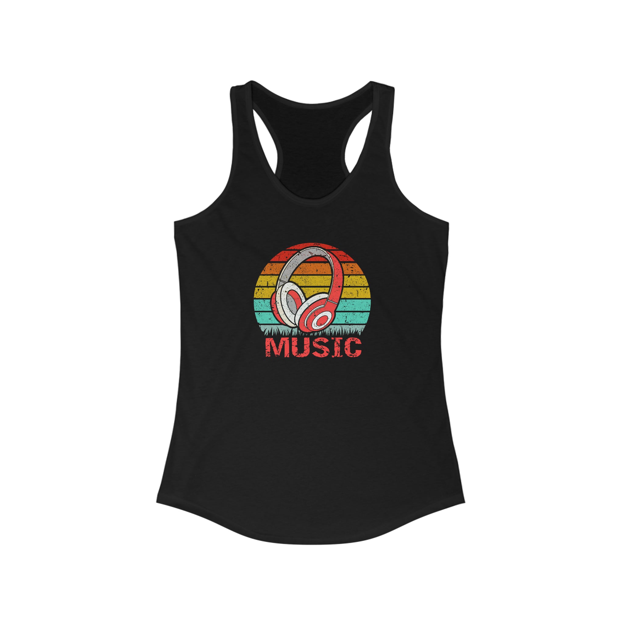 Women's Ideal Racerback Tank-Music Design