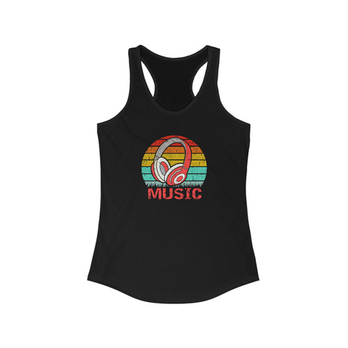 Women's Ideal Racerback Tank-Music Design