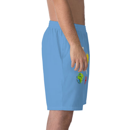 Men's Elastic Beach Shorts (AOP)