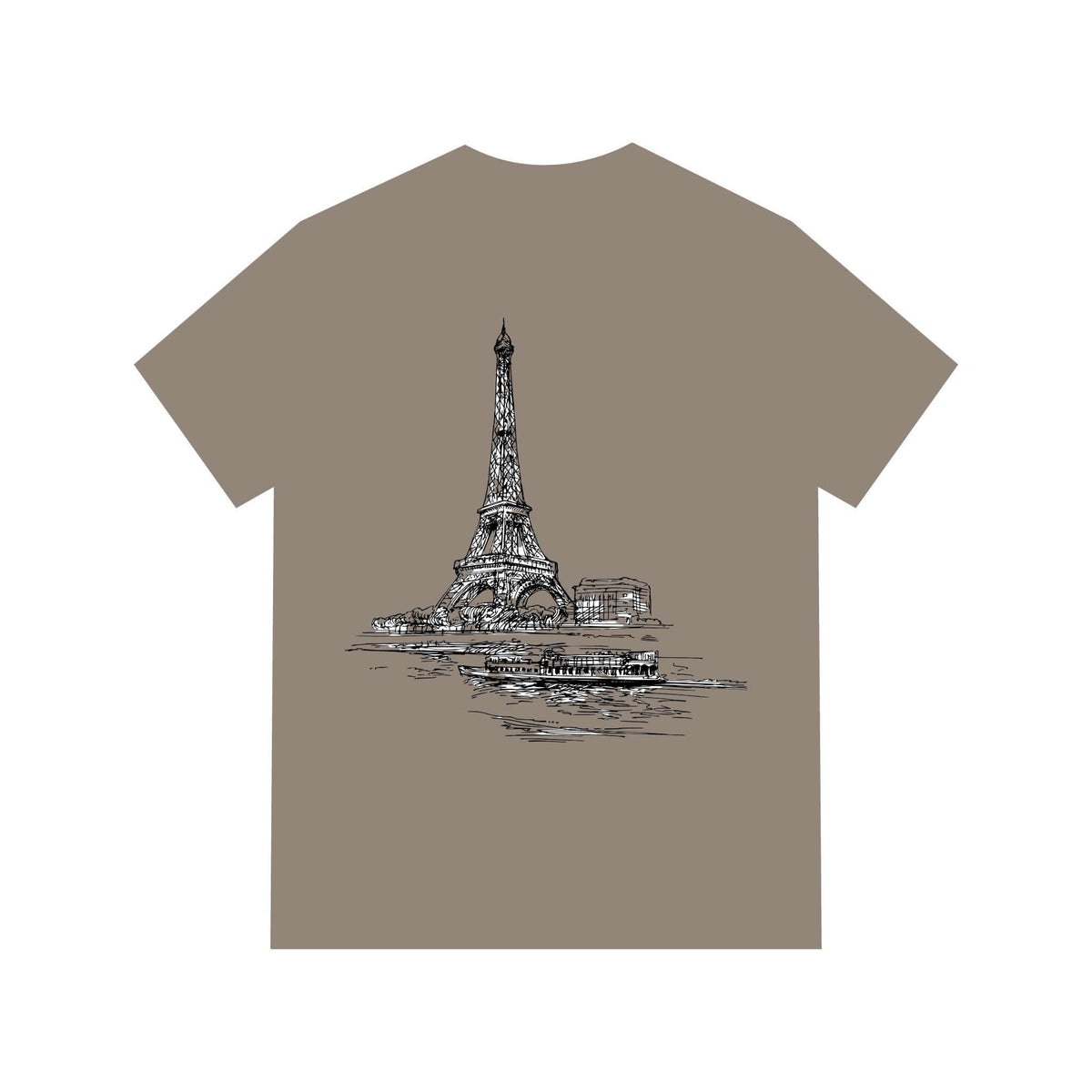 Men's Acid Washed Tee - Tower Design Printify