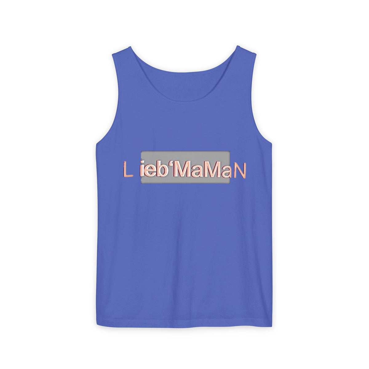 Lieb'MaMan Unisex Garment-Dyed Tank Top - Stylish and Comfortable Summer Wear