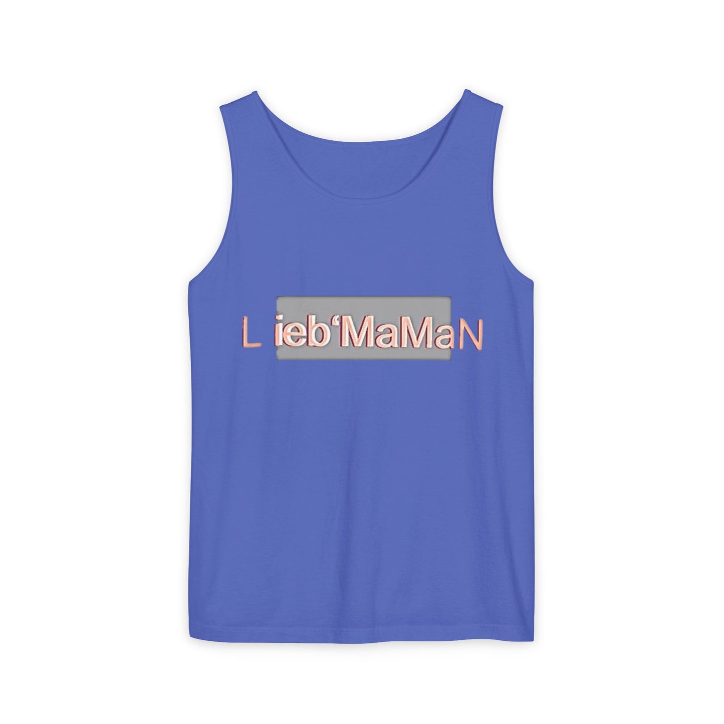 Lieb'MaMan Unisex Garment-Dyed Tank Top - Stylish and Comfortable Summer Wear