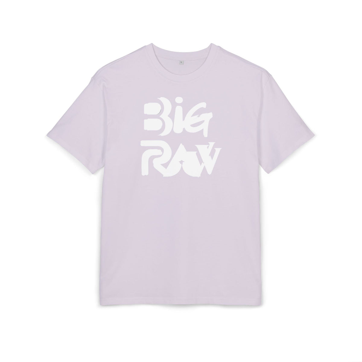 Oversize Tee Big Raw Print Unisex Heavy T-Shirt Printify