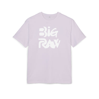 Oversize Tee Big Raw Print Unisex Heavy T-Shirt Printify