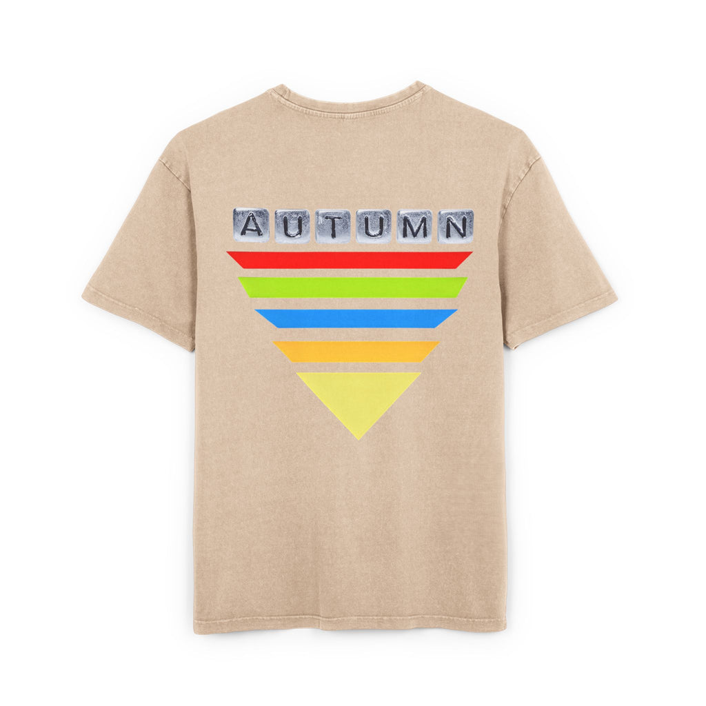 Acid Washed Heavy Oversize Tee-Autumn