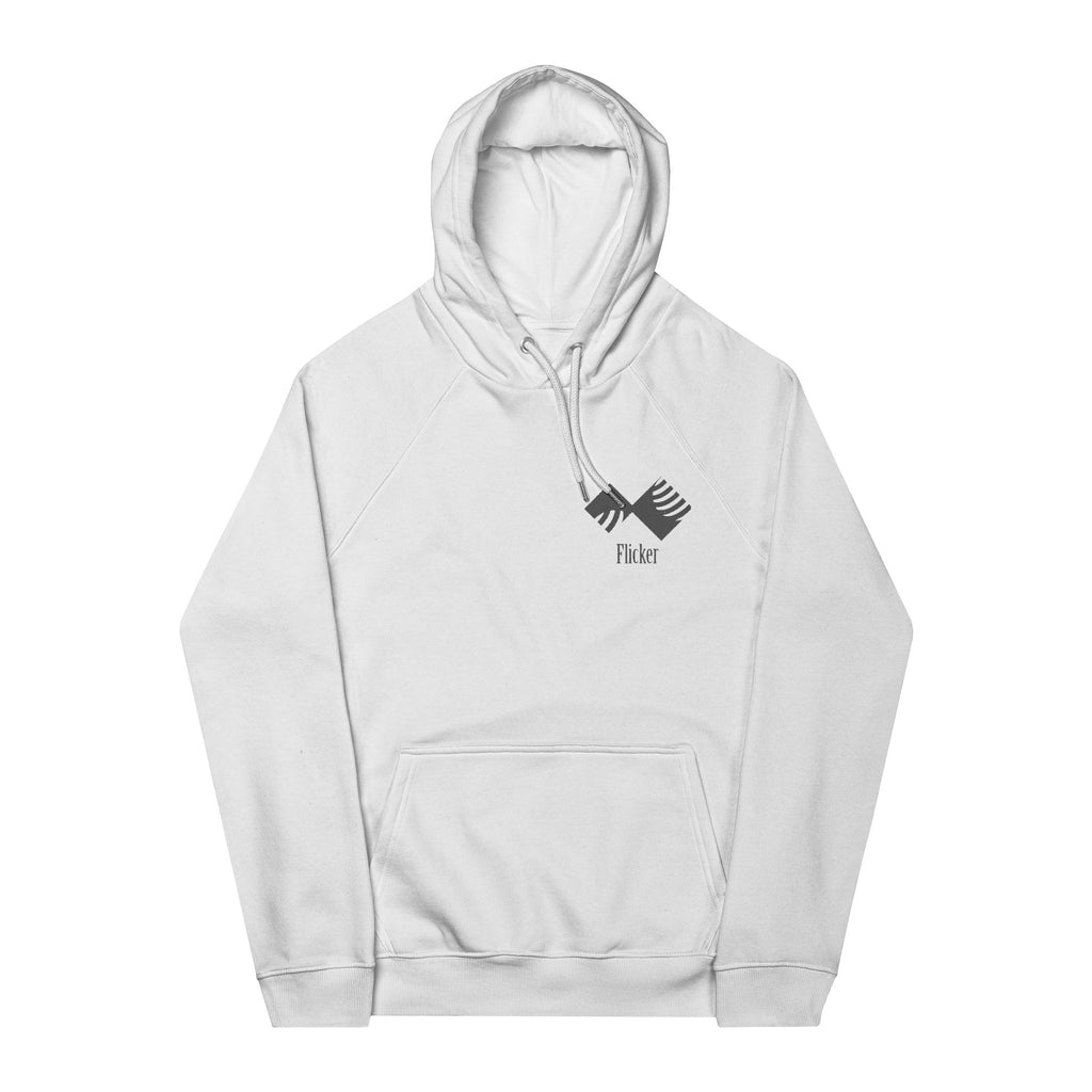 Eco-Friendly Unisex Hooded Sweatshirt with Embroidered "Flirker" Design