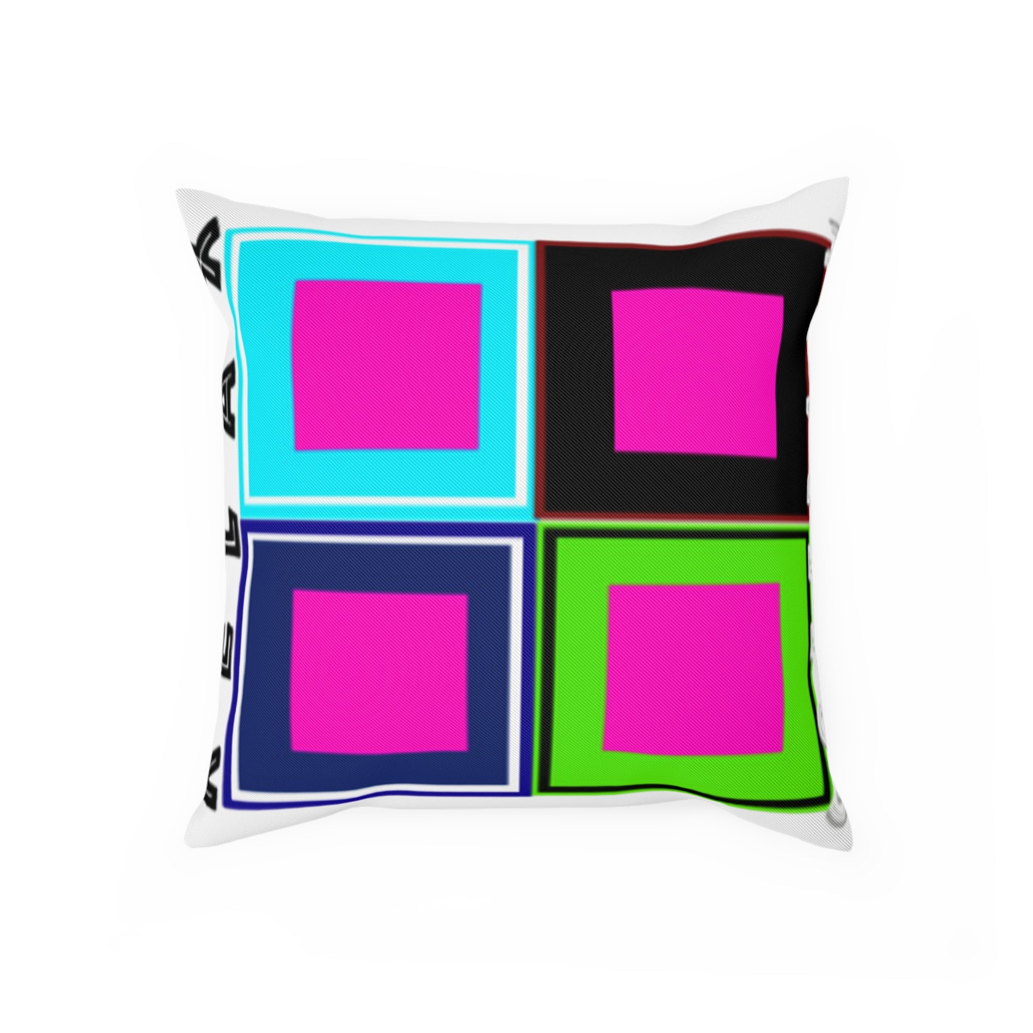 Colorful Geometric Cushion Cover - Funky Home Decor, Throw Pillow, Modern Gift, Vibrant Accent, Unique Cushion