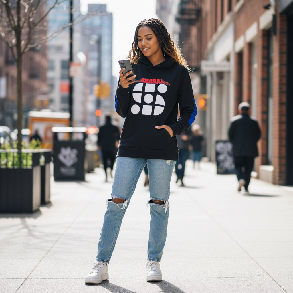 Stylish Unisex Hooded Long Sleeve Tee Printify