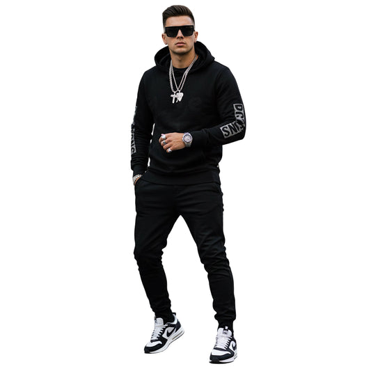 Unisex Love Graphic Hooded Long Sleeve Tee, Casual Hoodie, Gift for Him/Her, Everyday Wear, Outdoor Activities, Winter Layer Printify