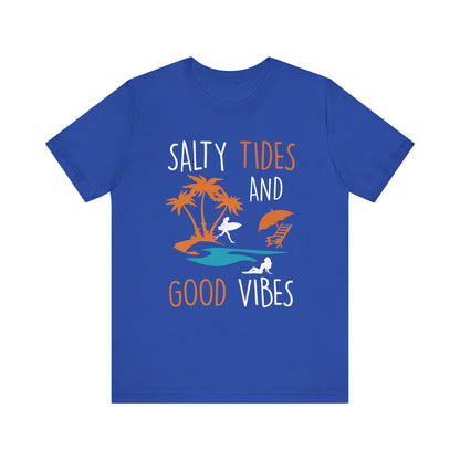 Marées salées et bonnes vibrations Tee unisexe 