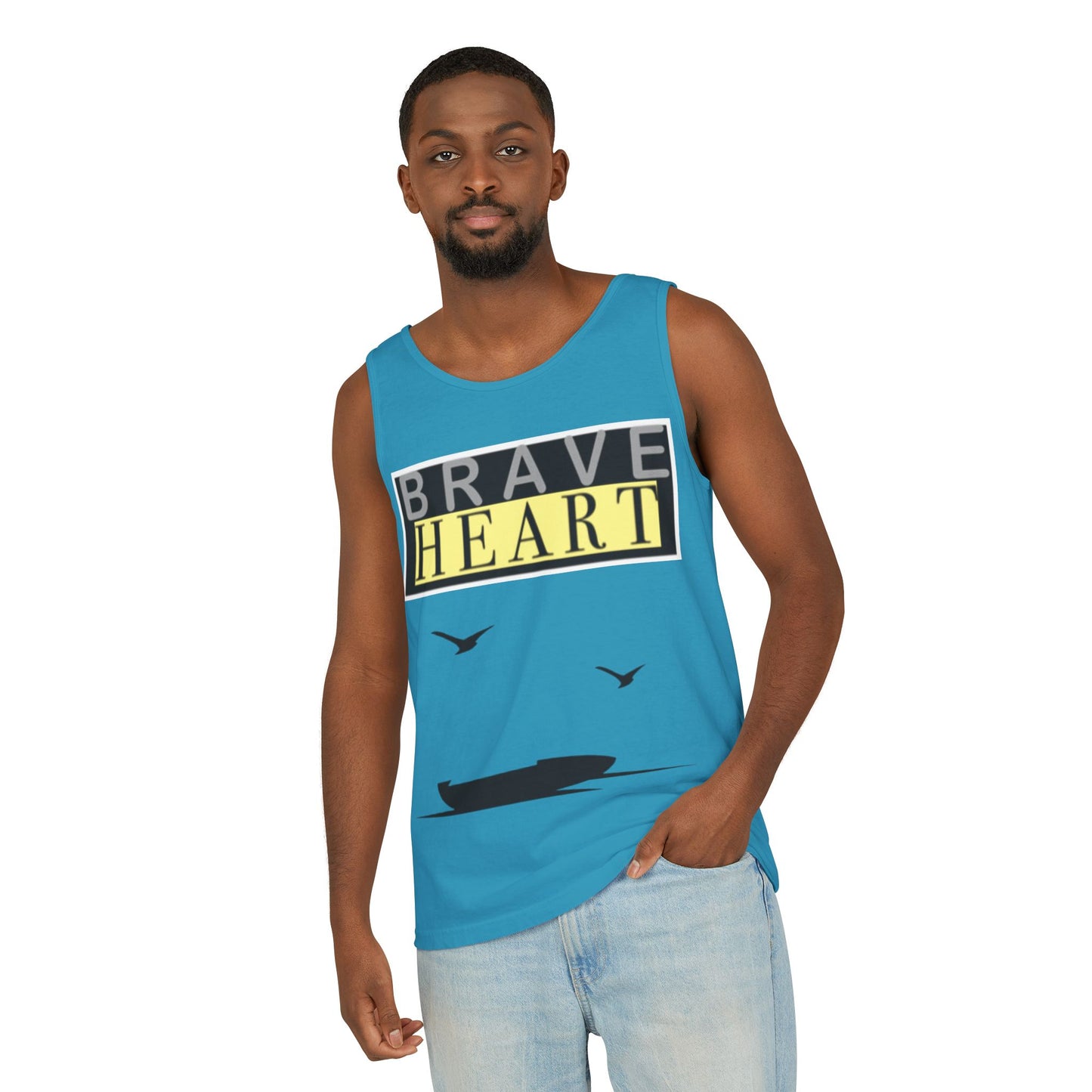 Brave Heart Tank Top | Unisex Garment-Dyed Tee