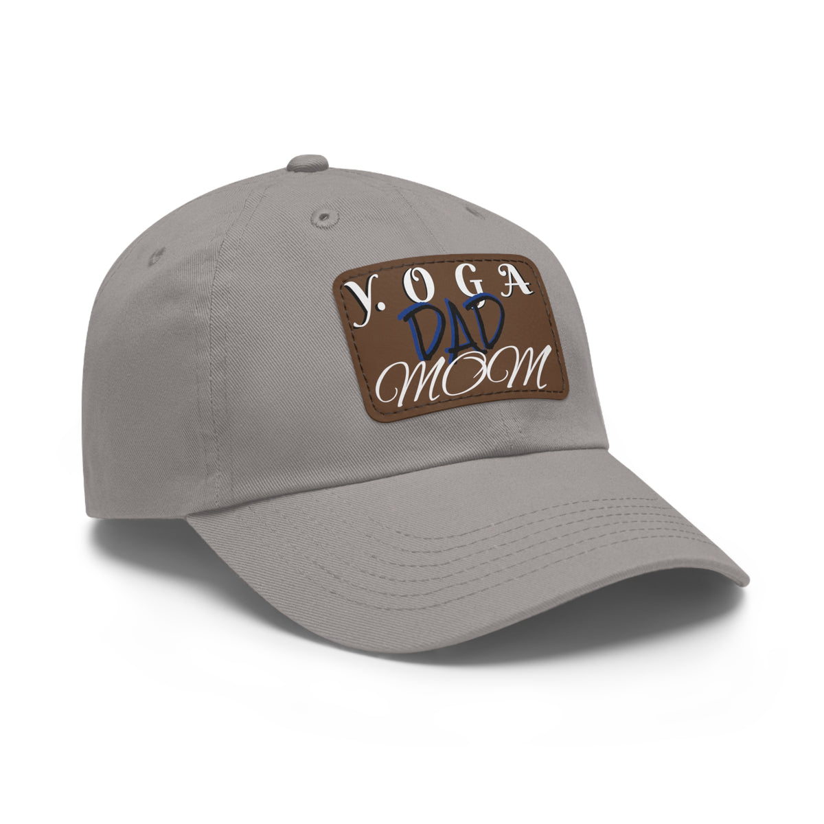 Yoga Dad Hat with Leather Patch - Casual Style for Active Parents