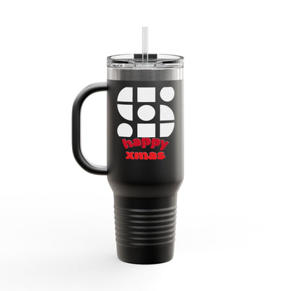 Travel Mug - 'Happy Xmas' Design Printify