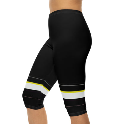 Striped Capri Leggings