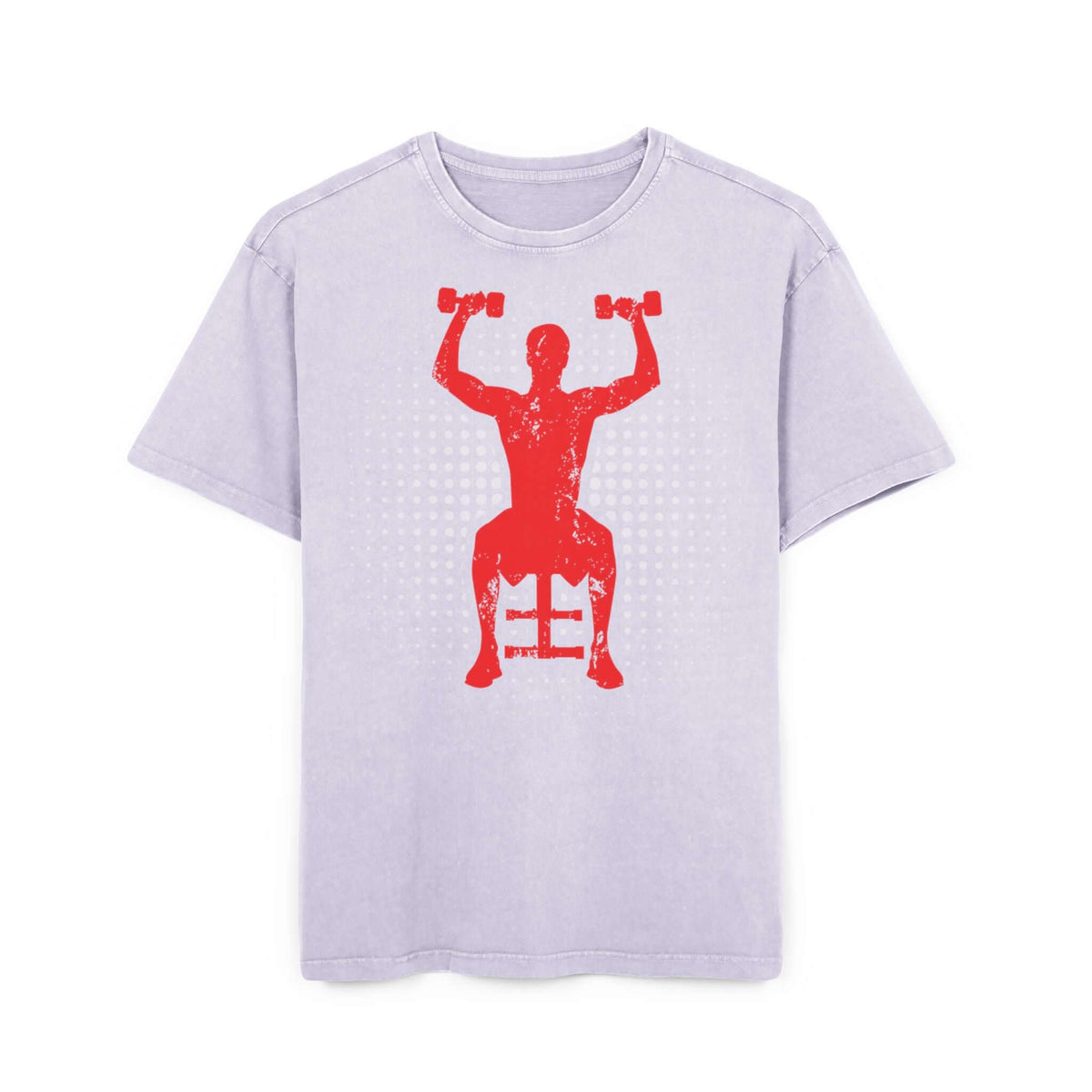 Oversize Tee - Off To Gym Acid Washed Men's T-Shirt