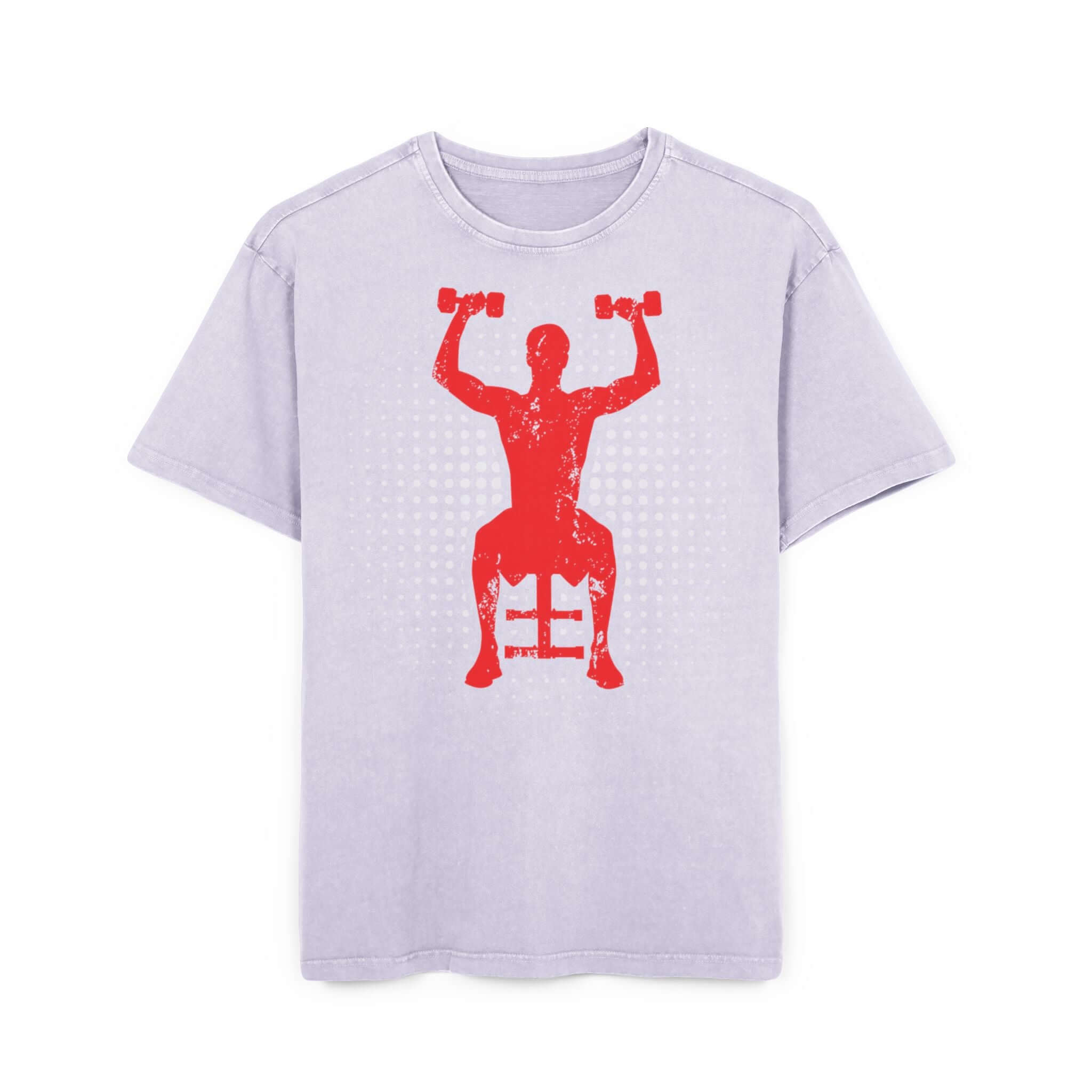 Oversize Tee - Off To Gym Acid Washed Men's T-Shirt