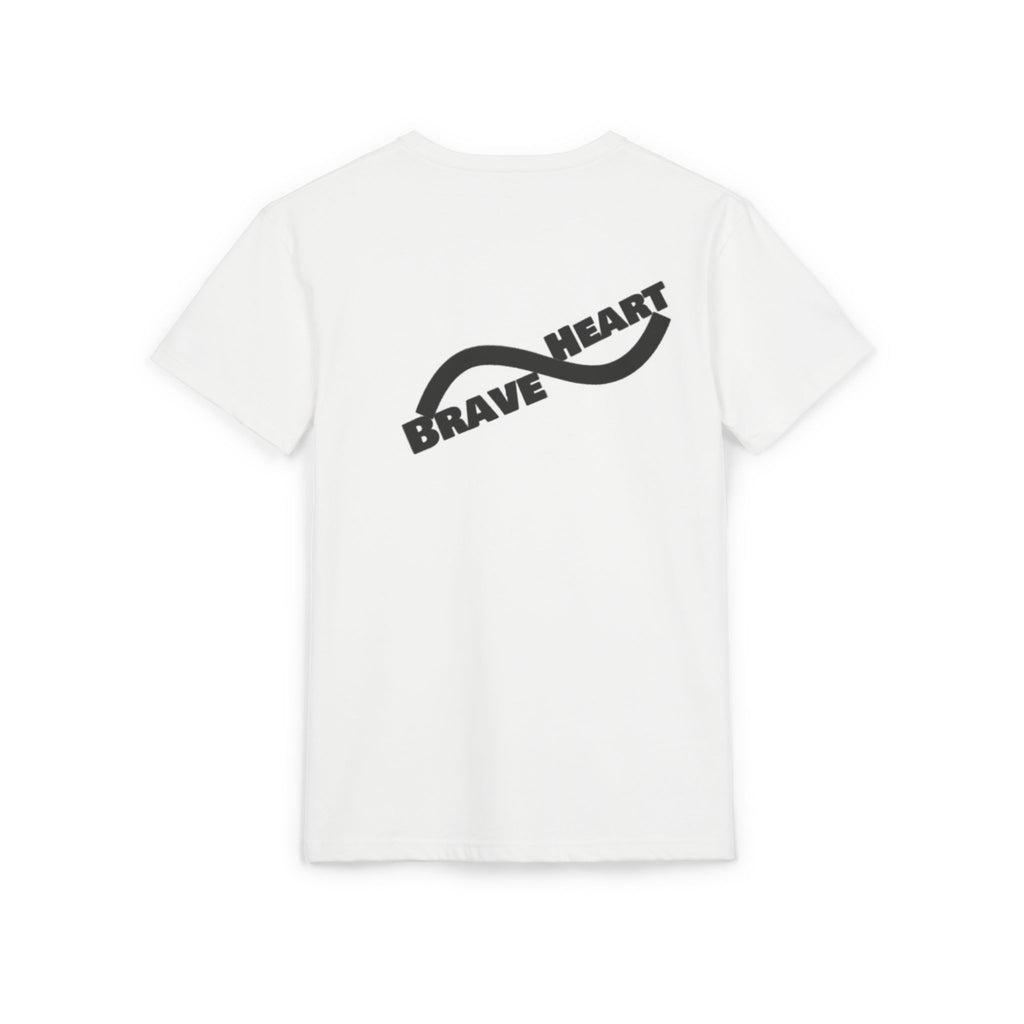Brave Heart Unisex Sueded T-Shirt | Inspirational Graphic Tee, Casual Wear, Gift for Friends, Self-Love Reminder, Motivational Apparel