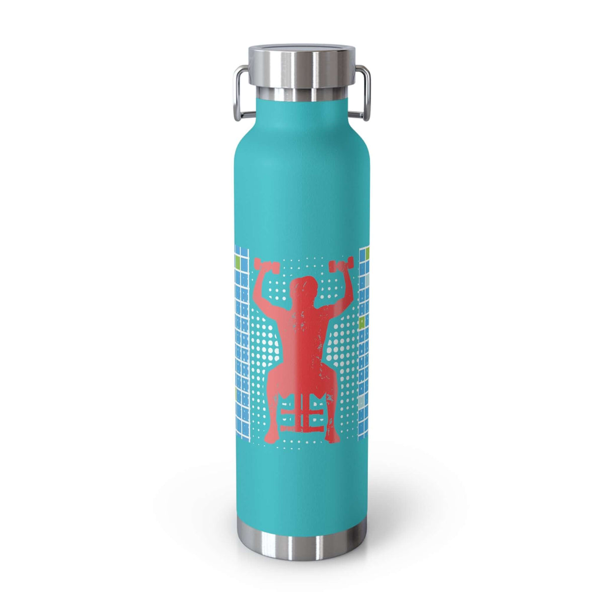 Fitness Water Bottle, 22oz Copper Vacuum Insulated - Stay Hydrated During Workouts