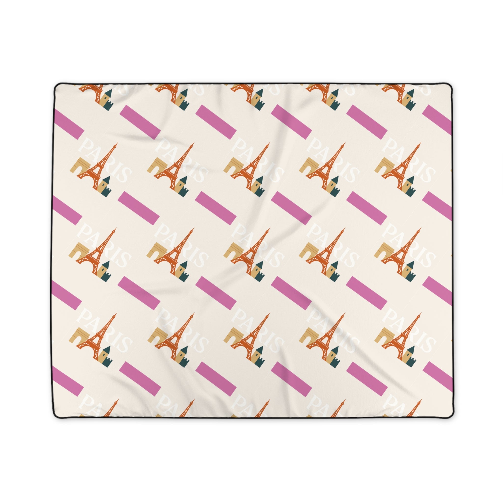 Cozy Parisian Blanket, Soft Throw Blanket for Home Decor, Eiffel Tower Blanket, Gift for Travelers, Cute Blanket for Couples Printify