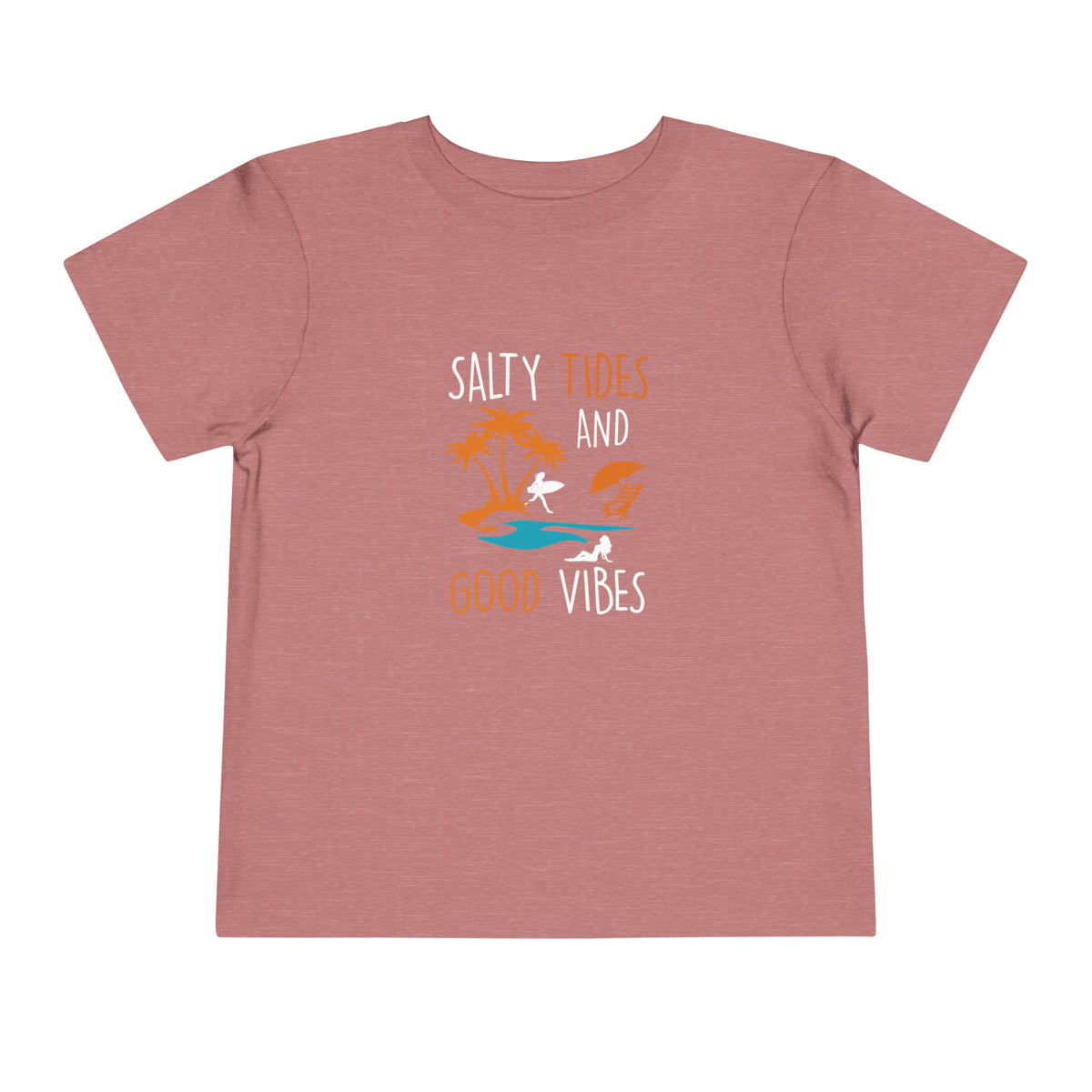 Salty Tides And Good Vibes Toddler Tee